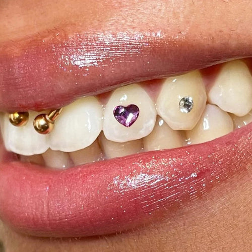 Fuchsia Heart Gems - MoonRock Gems